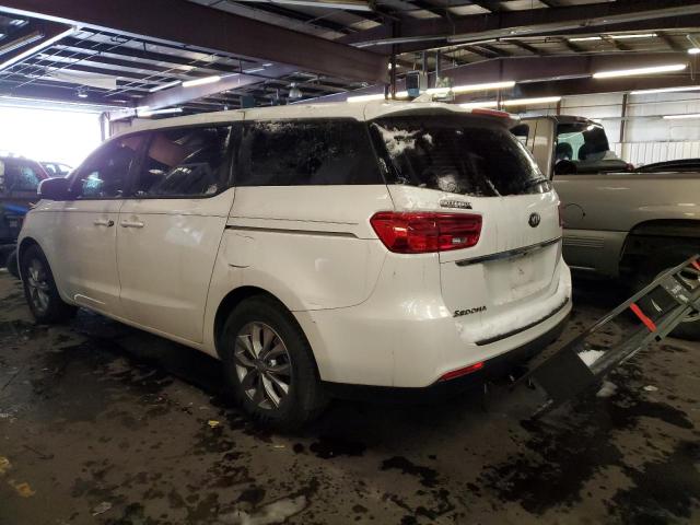 KNDMA5C10K6508985 - 2019 KIA SEDONA L WHITE photo 2