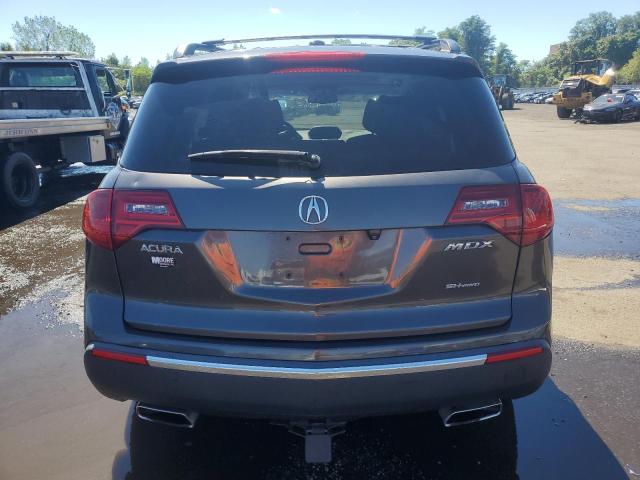 2HNYD2H68AH516285 - 2010 ACURA MDX TECHNOLOGY GRAY photo 6