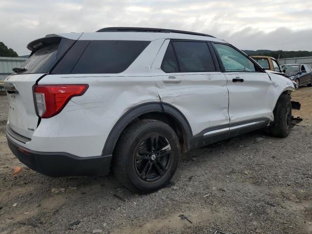 1FMSK8DH7LGB09452 - 2020 FORD EXPLORER XLT WHITE photo 3