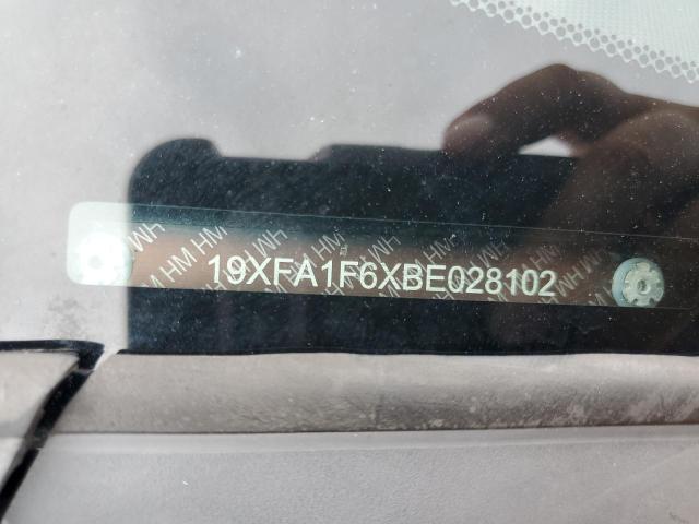 19XFA1F6XBE028102 - 2011 HONDA CIVIC LX-S 灰色 照片 12