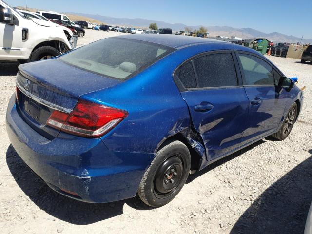 19XFB2F80FE006894 - 2015 HONDA CIVIC EX BLUE photo 3