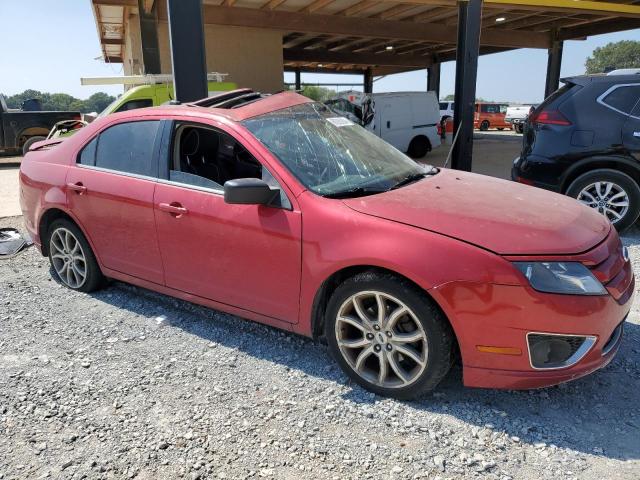 3FAHP0HA5BR317924 - 2011 FORD FUSION SE RED photo 4