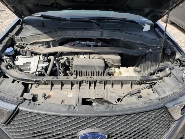 1FM5K8AB4MGB72040 - 2021 FORD EXPLORER POLICE INTERCEPTOR Czarny zdjęcie 11