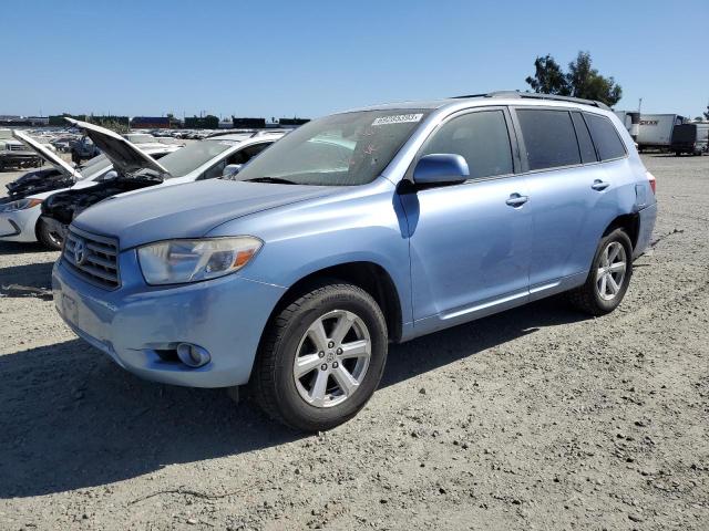 5TDJK3EH3AS032700 - 2010 TOYOTA HIGHLANDER SE BLUE photo 1