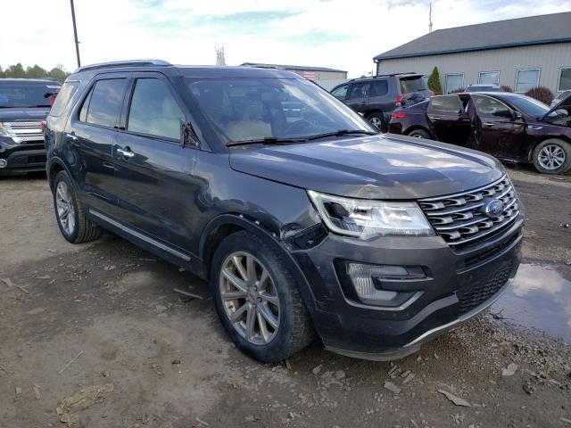 1FM5K7F83HGC38297 - 2017 FORD EXPLORER LIMITED GRAY photo 4