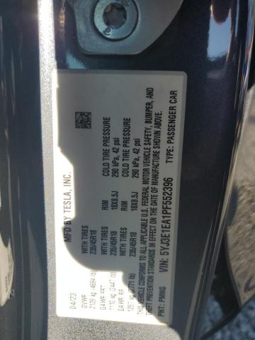 5YJ3E1EA1PF552396 - 2023 TESLA MODEL 3 Մոխրագույն լուսանկար 13