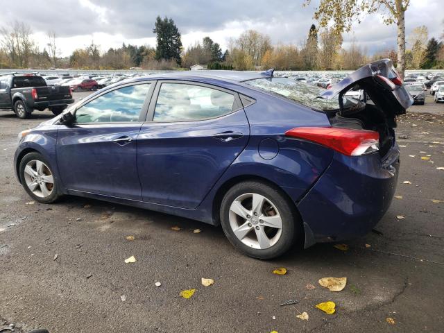 5NPDH4AE6DH436212 - 2013 HYUNDAI ELANTRA GLS BLUE photo 2