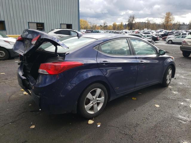 5NPDH4AE6DH436212 - 2013 HYUNDAI ELANTRA GLS BLUE photo 3