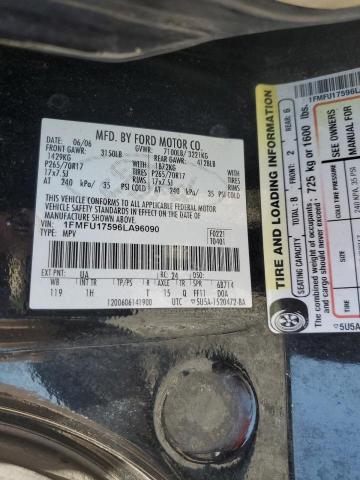 1FMFU17596LA96090 - 2006 FORD EXPEDITION EDDIE BAUER BLACK photo 13