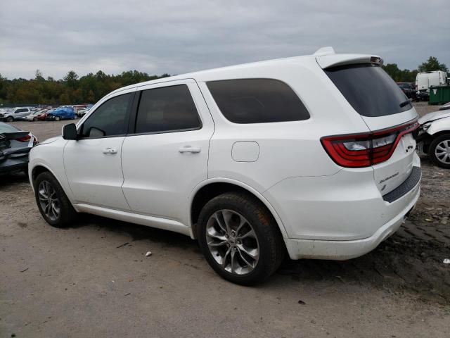 1C4RDJDG1LC249015 - 2020 DODGE DURANGO GT WHITE photo 2