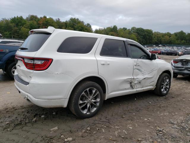 1C4RDJDG1LC249015 - 2020 DODGE DURANGO GT WHITE photo 3