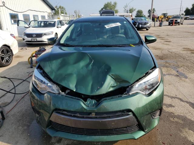 2T1BURHE0GC700831 - 2016 TOYOTA COROLLA LE L GREEN photo 5