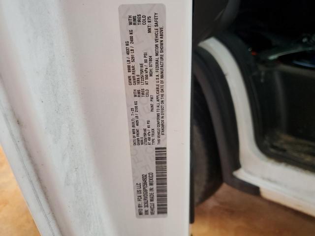 3C6LRVDG6PE564932 - 2023 RAM PROMASTER 2500 HIGH თეთრი ფოტო 12