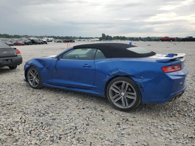 1G1FH3D73J0149203 - 2018 CHEVROLET CAMARO SS Niebieski zdjęcie 2
