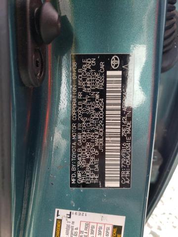 JTDBL40E29J004254 - 2009 TOYOTA COROLLA BASE GREEN photo 12