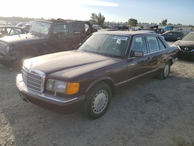 WDBCA39E0MA558715 - 1991 MERCEDES-BENZ 560 SEL BURGUNDY photo 1