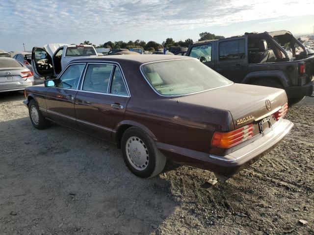 WDBCA39E0MA558715 - 1991 MERCEDES-BENZ 560 SEL BURGUNDY photo 2