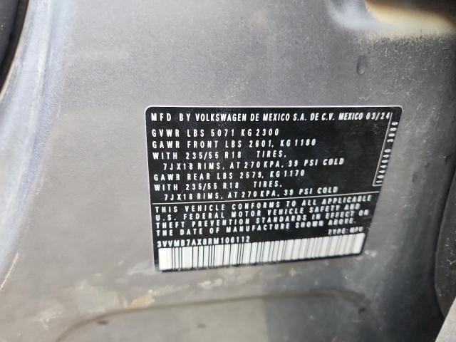 3VVMB7AX8RM106112 - 2024 VOLKSWAGEN TIGUAN SE ვერცხლისფერი ფოტო 14