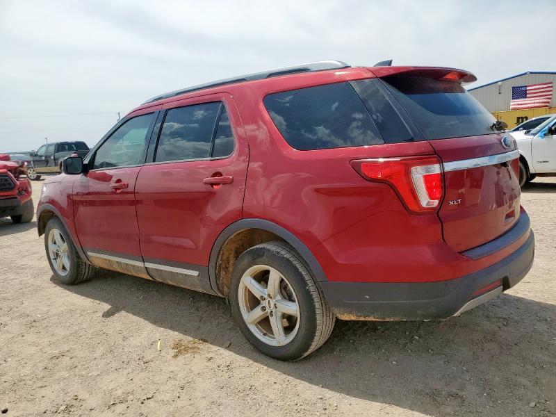 1FM5K7D87KGB07416 - 2019 FORD EXPLORER XLT RED photo 2
