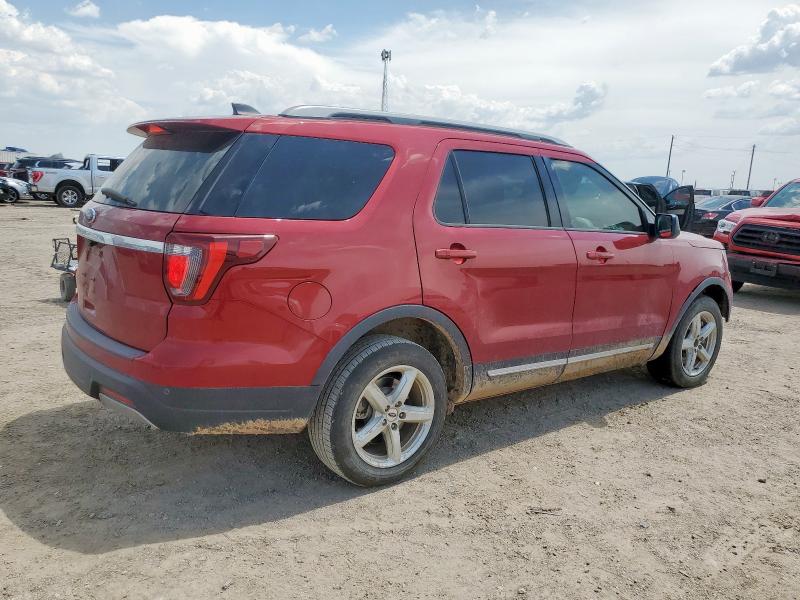 1FM5K7D87KGB07416 - 2019 FORD EXPLORER XLT RED photo 3
