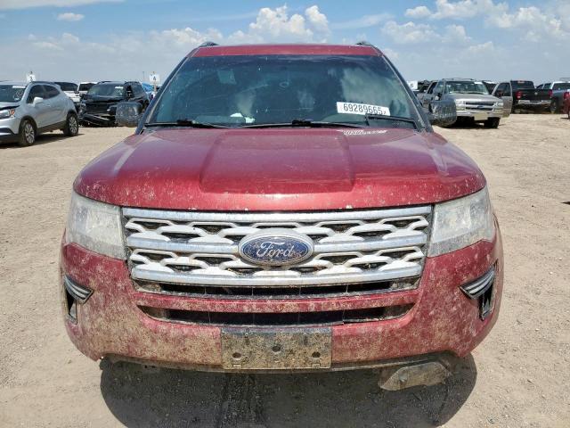 1FM5K7D87KGB07416 - 2019 FORD EXPLORER XLT RED photo 5