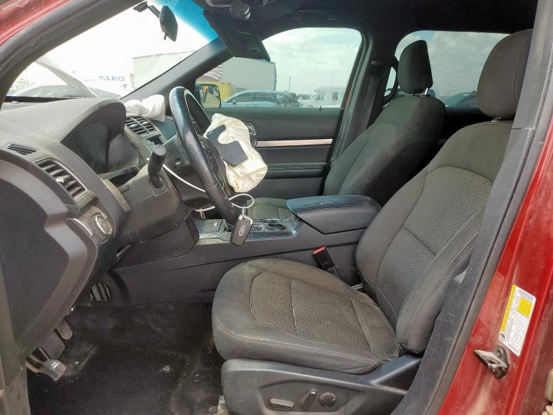 1FM5K7D87KGB07416 - 2019 FORD EXPLORER XLT RED photo 7