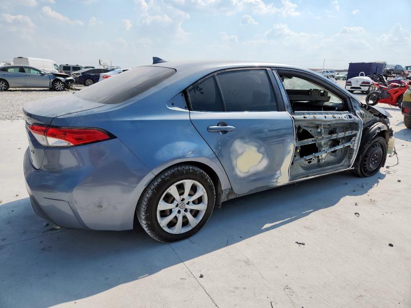 JTDEPRAE4LJ016135 - 2020 TOYOTA COROLLA LE GRAY photo 3