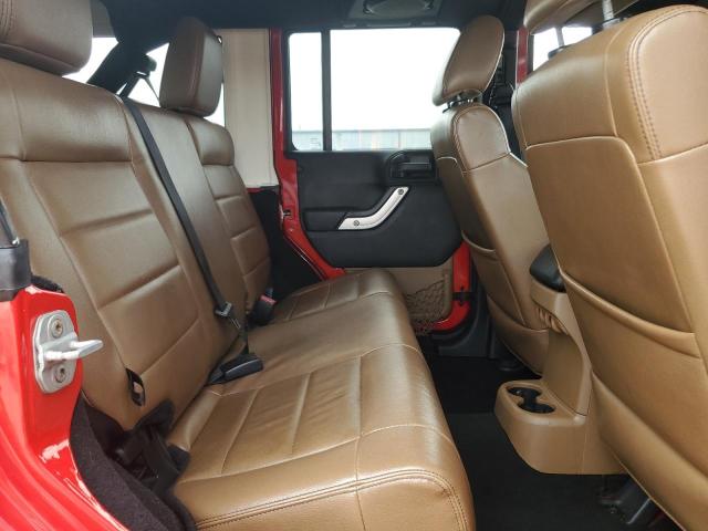 1C4BJWEG8CL184248 - 2012 JEEP WRANGLER U SAHARA Қызыл фото 11