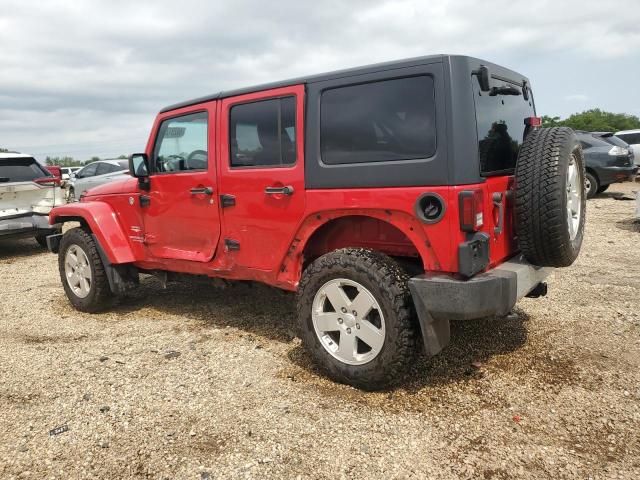 1C4BJWEG8CL184248 - 2012 JEEP WRANGLER U SAHARA Қызыл фото 2