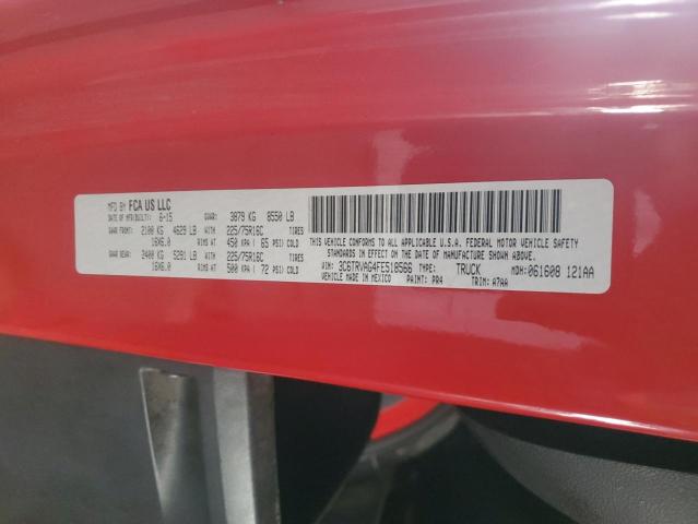 3C6TRVAG4FE518566 - 2015 RAM PROMASTER 1500 STANDARD RED photo 13