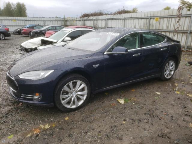 5YJSA1CN0DFP21543 - 2013 TESLA MODEL S أزرق صورة 1
