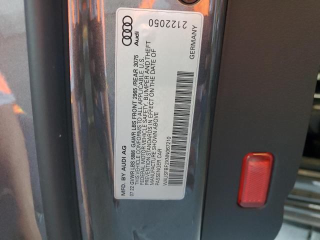 WAUSFBF2XNN067210 - 2022 AUDI S7 PRESTIGE 灰色 照片 12