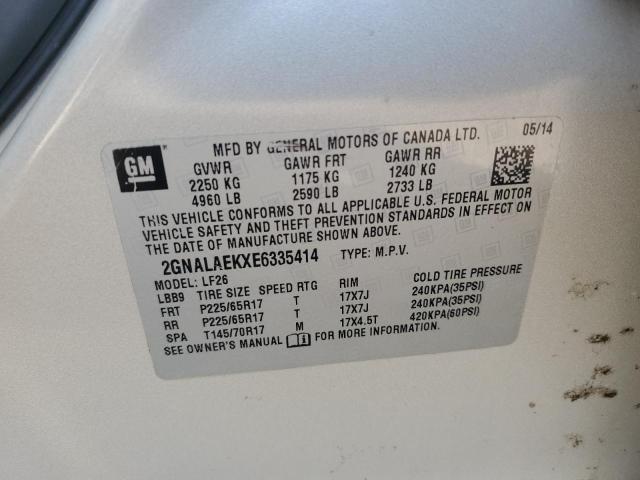 2GNALAEKXE6335414 - 2014 CHEVROLET EQUINOX LS 米色 照片 13