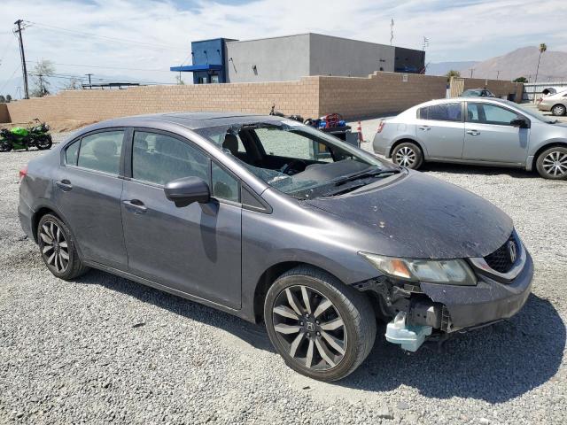 2HGFB2F94FH542813 - 2015 HONDA CIVIC EXL GRAY photo 4