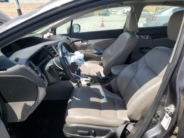 2HGFB2F94FH542813 - 2015 HONDA CIVIC EXL GRAY photo 7