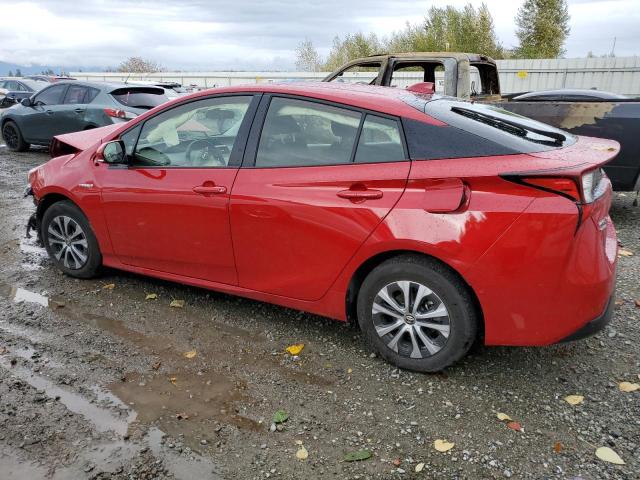 JTDL9RFU3L3018657 - 2020 TOYOTA PRIUS LE RED photo 2