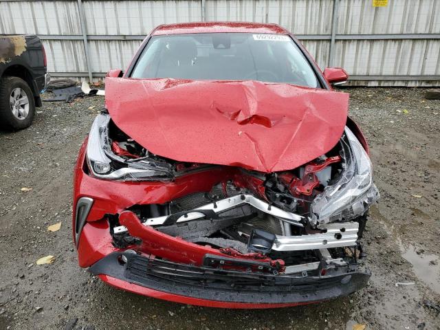 JTDL9RFU3L3018657 - 2020 TOYOTA PRIUS LE RED photo 5