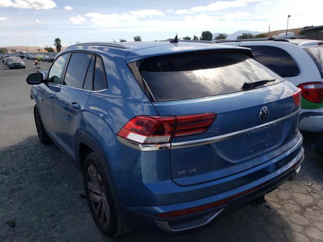 1V26E2CA5LC212373 - 2020 VOLKSWAGEN ATLAS CROS SE ლურჯი ფოტო 2