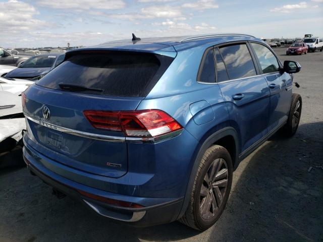 1V26E2CA5LC212373 - 2020 VOLKSWAGEN ATLAS CROS SE BLUE photo 3