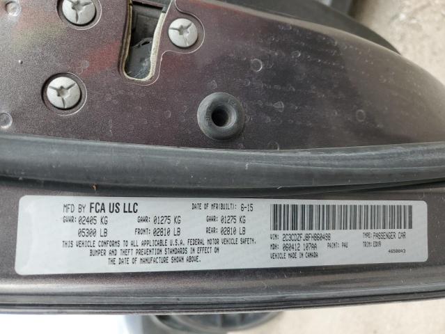 2C3CDZFJ8FH860498 - 2015 DODGE CHALLENGER R/T SCAT PACK GRAY photo 12