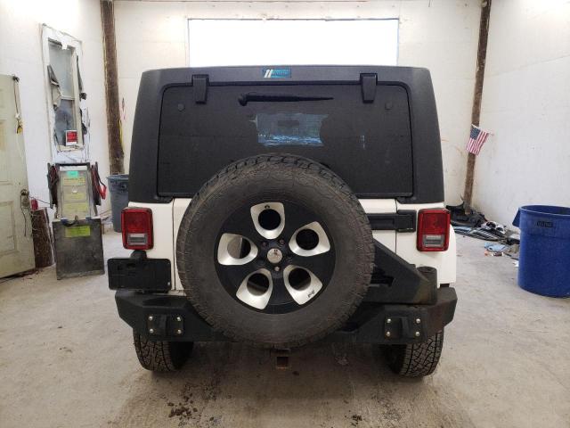 1J4BA5H13BL532659 - 2011 JEEP WRANGLER U SAHARA WHITE photo 6