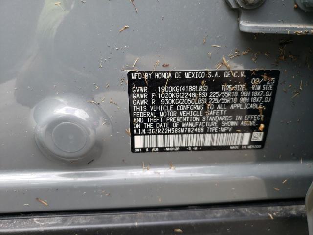 3CZRZ2H58SM782468 - 2025 HONDA HR-V SPORT Сұр фото 13