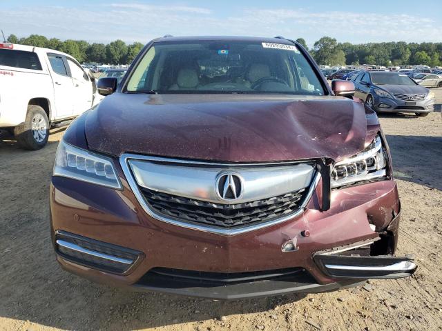 5FRYD4H8XFB032911 - 2015 ACURA MDX ADVANCE BURGUNDY photo 5