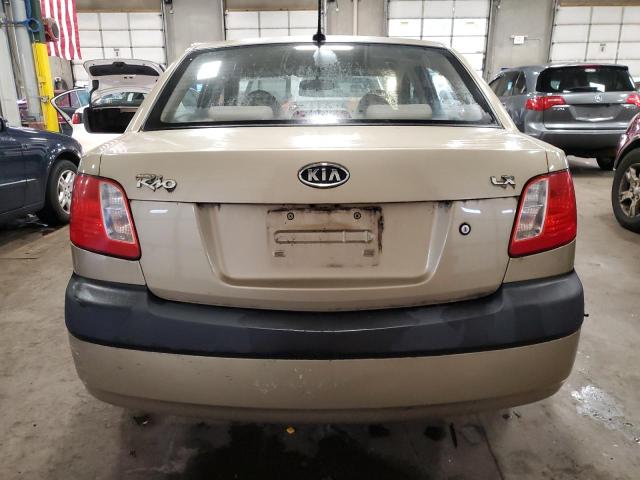 KNADE223796486769 - 2009 KIA RIO BASE TAN photo 6