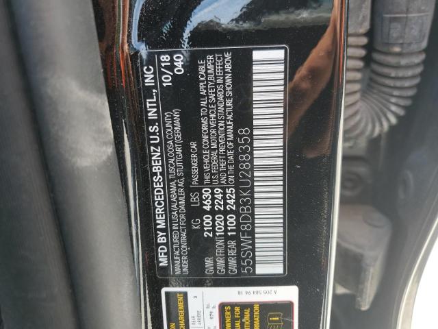 55SWF8DB3KU288358 - 2019 MERCEDES-BENZ C 300 黑色 照片 13