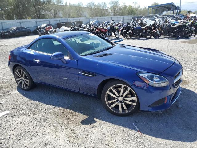 WDDPK3JA7HF127490 - 2017 MERCEDES-BENZ SLC 300 BLUE photo 4