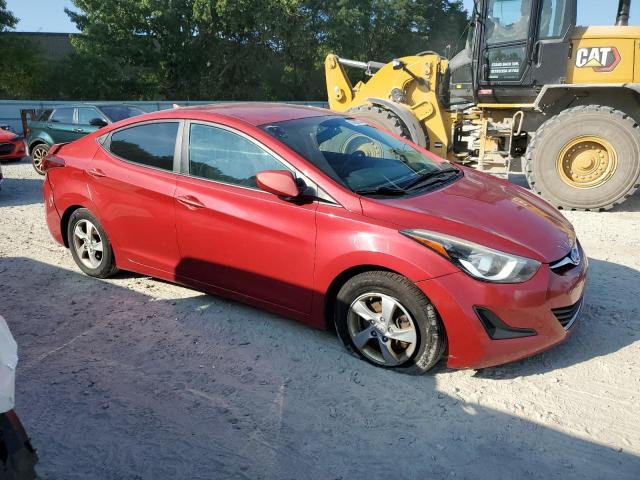 KMHDH4AEXFU224000 - 2015 HYUNDAI ELANTRA SE RED photo 4