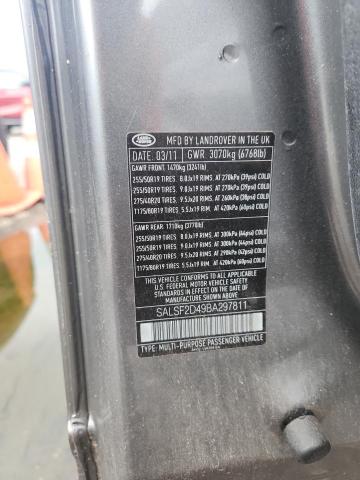 SALSF2D49BA297811 - 2011 LAND ROVER RANGE ROVE HSE GRAY photo 13