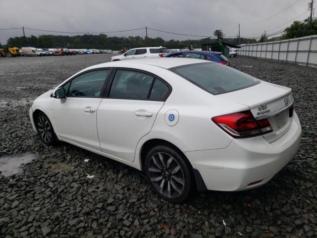 19XFB2F90FE220938 - 2015 HONDA CIVIC EXL WHITE photo 2