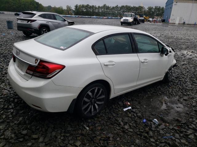 19XFB2F90FE220938 - 2015 HONDA CIVIC EXL WHITE photo 3